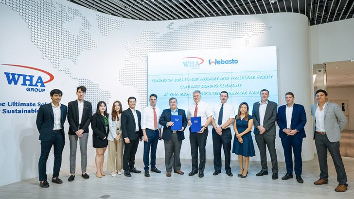 Webasto Finalizes Built-to-Suit Warehouse Lease Agreement at WHA Mega Logistics Center Theparak Km. 21 to Expand Its Automotive Business in Thailand